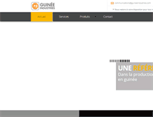 Tablet Screenshot of guineeindustries.com